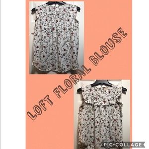 Womens “Loft” floral blouse (used,good condition)